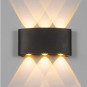 APLICA LED PERETE LUMARO 6W 420LM 3000K NEGRU 168*78*42MM