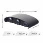 APLICA LED PERETE LUMARO 6W 420LM 3000K NEGRU 168*78*42MM