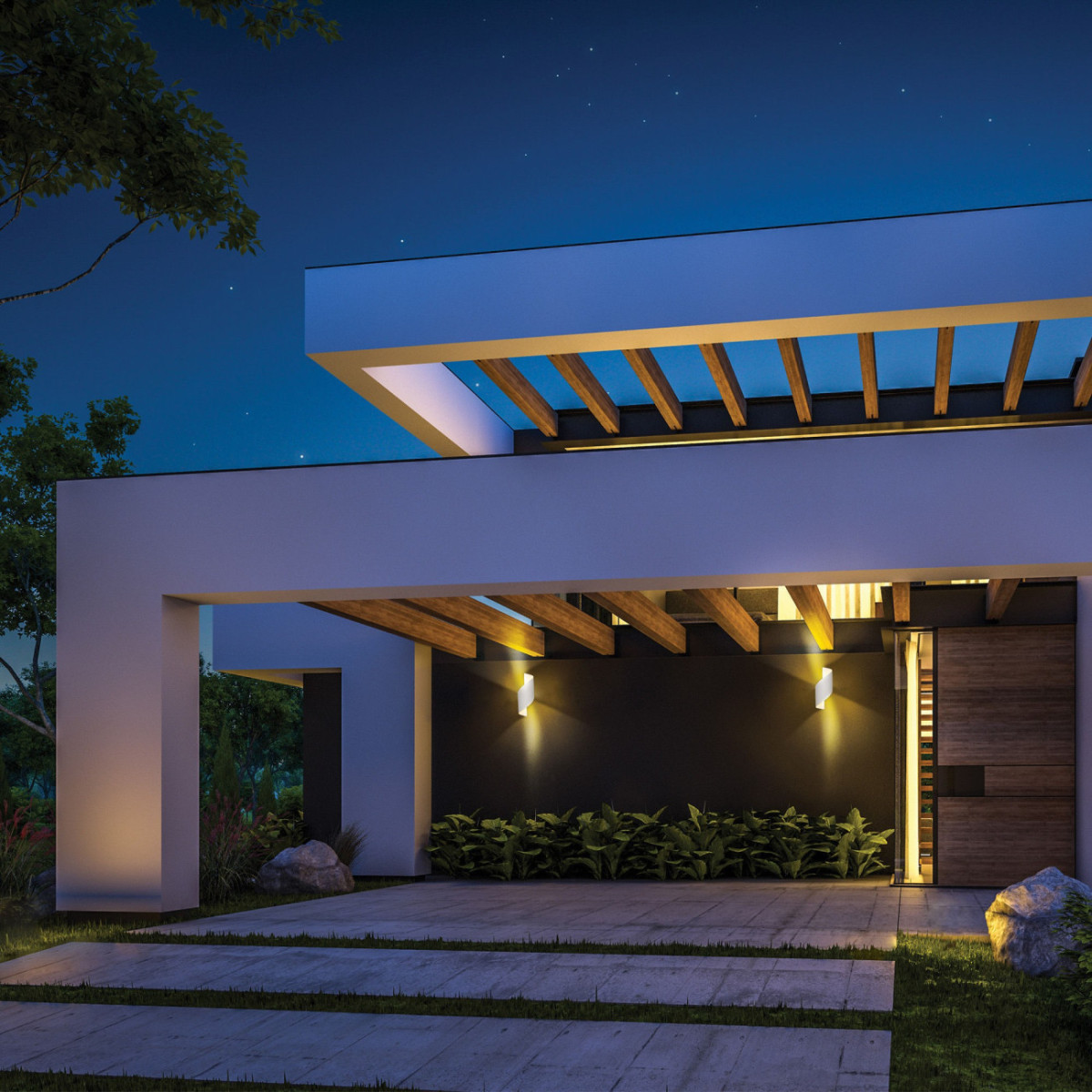 Aplica exterior Modern LED White 10W KL121028