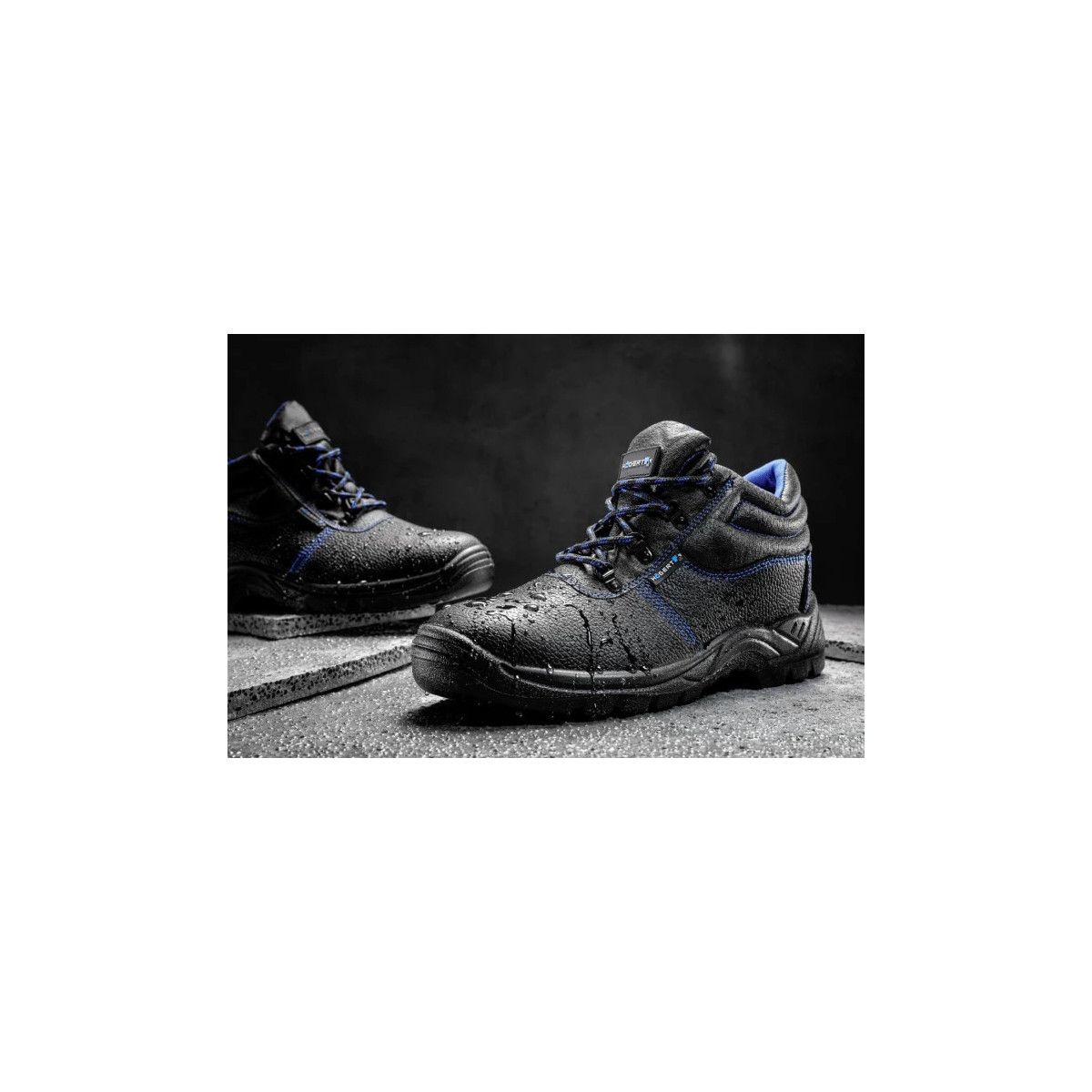 Ghete piele ZORGE S3 SRC, negre, 41