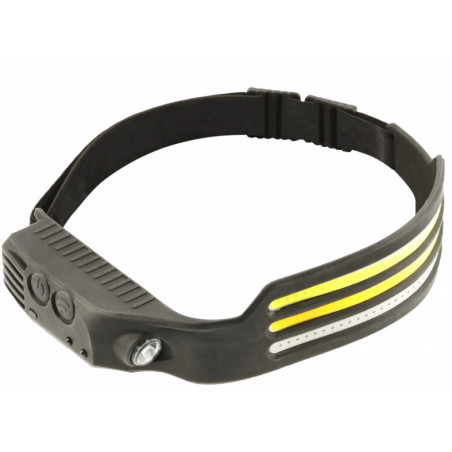 Lanternă frontală USB COB SMD, 10 funcții