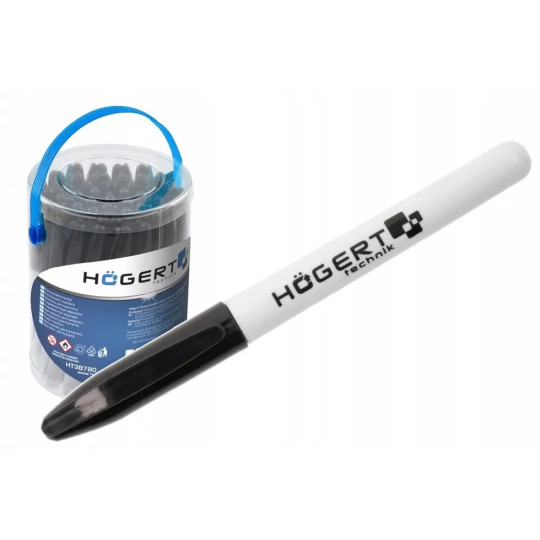 Markere permanente, negre, 45 buc.