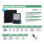 Proiector led SMD cu Panou Solar si telecomanda - 100W/6500k
