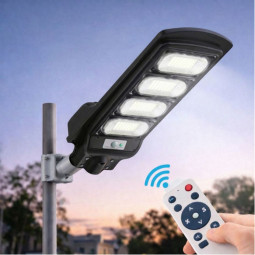 Corp Stradal cu Panou Solar Monocristalin Integrat si telecomanda - 200W/6500k