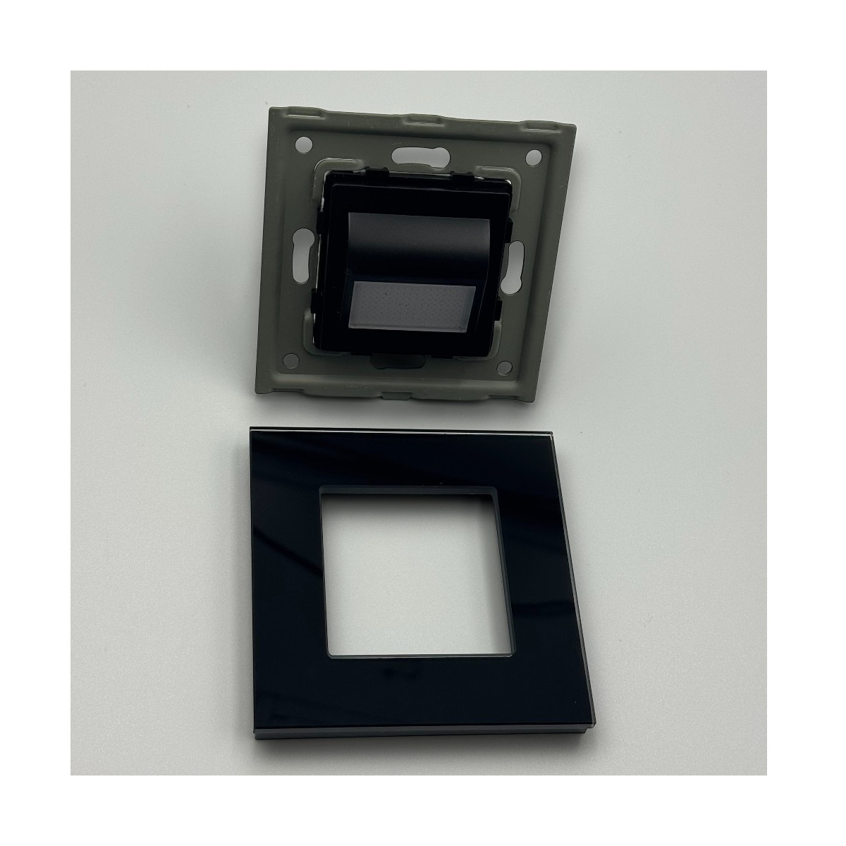 Spot led Scara din sticla,negru 1W, 4000K, lumina neutra