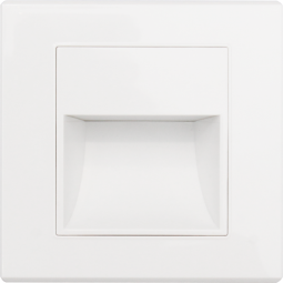 SPOT LED PERETE ALB 1W 3000K IP20 86*90*30MM