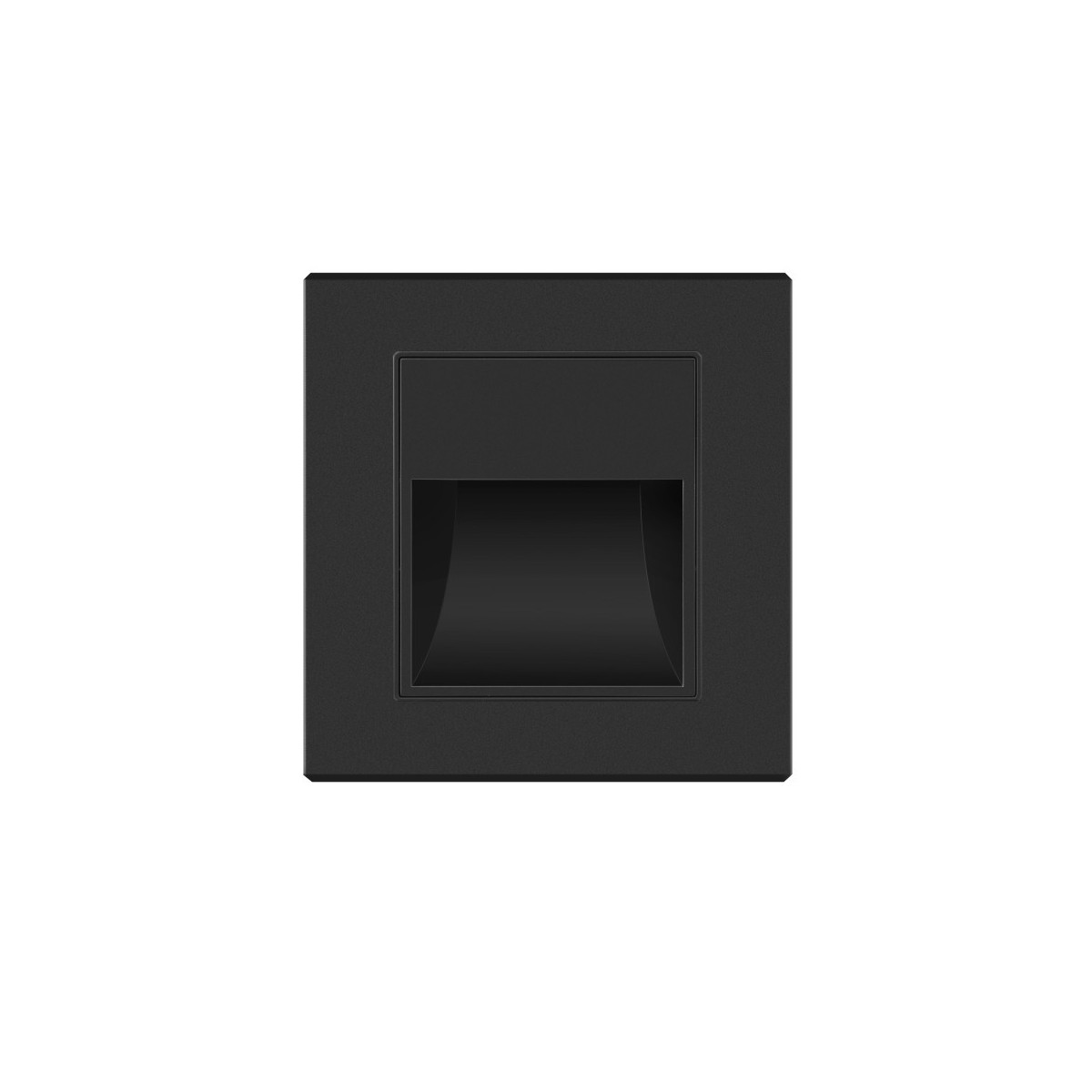 SPOT LED PERETE NEGRU 1W 3000K IP20 86*90*30MM