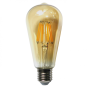 Bec LED Filament Amber E27/4W/2500K ST64