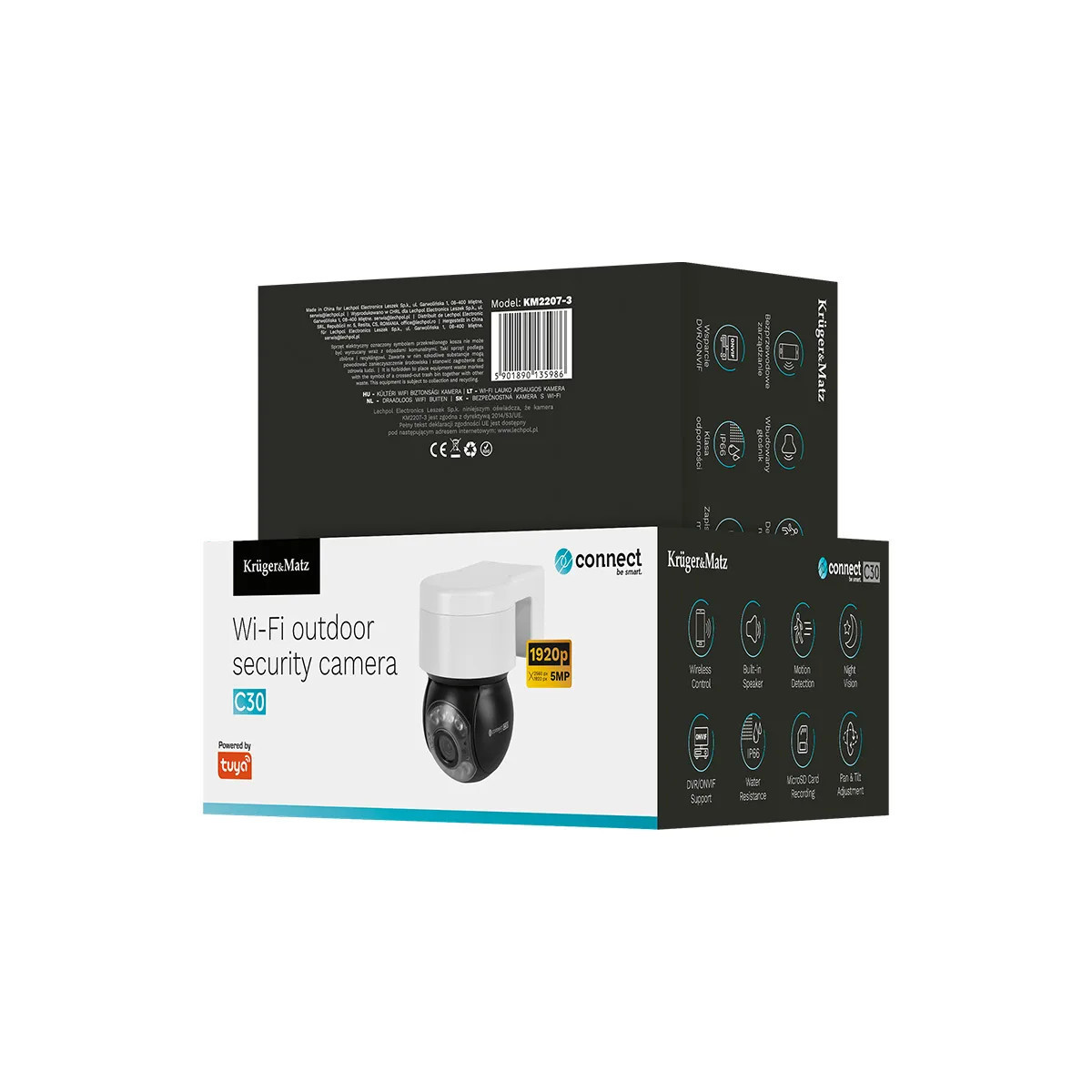 Cameră Supraveghere Exterior WiFi 5MP Krüger&Matz C30
