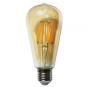 Bec LED Filament Amber E27/4W/2500K ST64 , SPN6647a