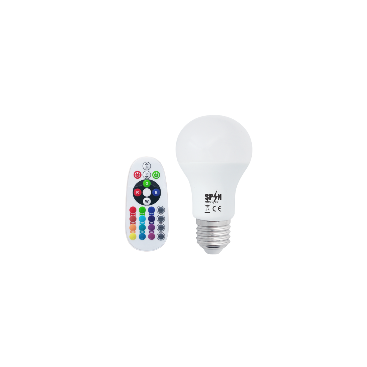 Bec Led E27 8W 70W  Rgb+6400K  lumina rece  850Lm + Smart Kit Telecomanda