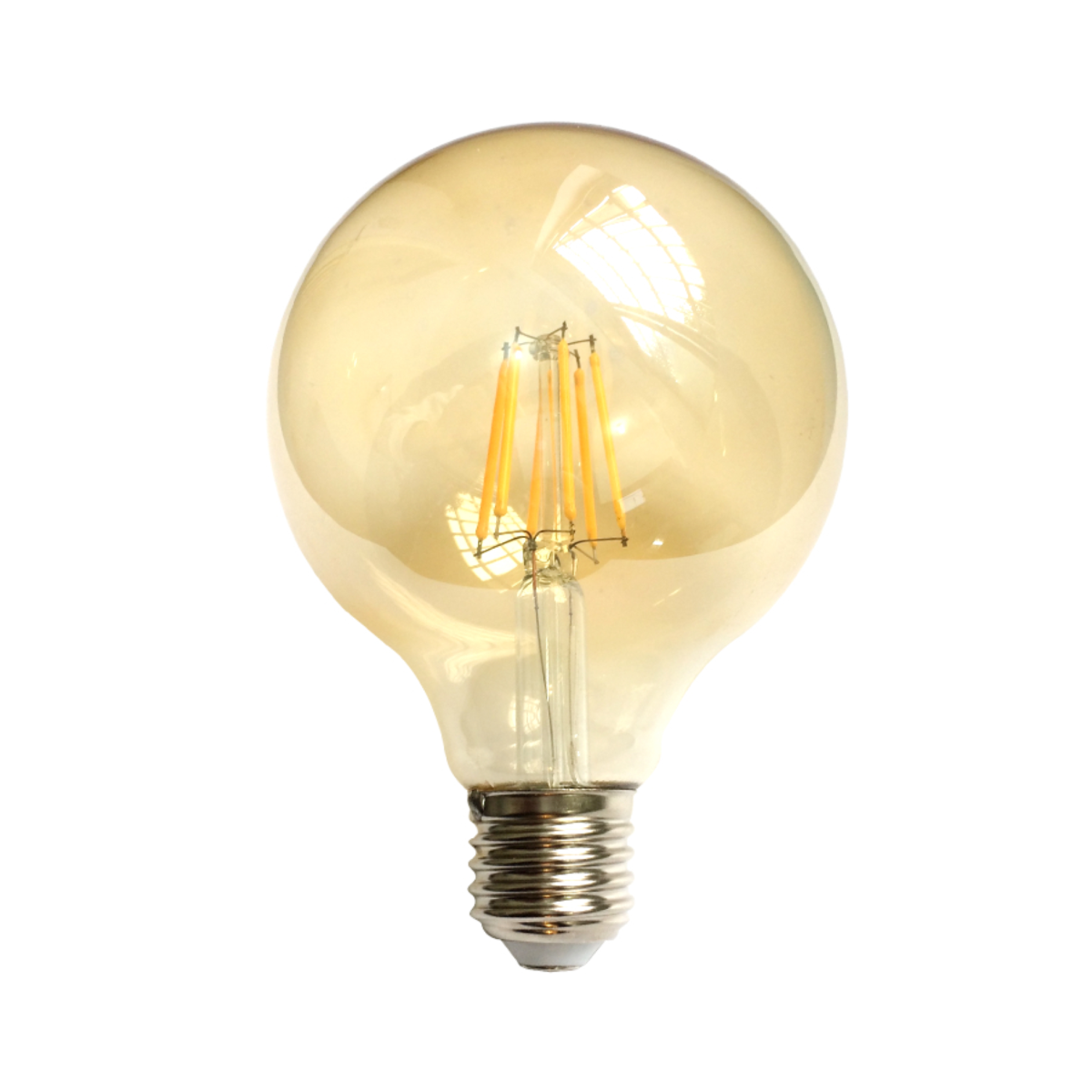 Bec LED Filament Amber E27/8W/800LM/2500K G125