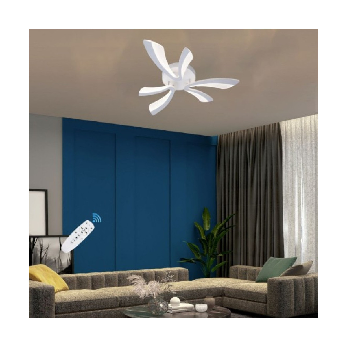 LUSTRA LED 40W CU 6 BRATE 3 CULORI+IR 610x90mm