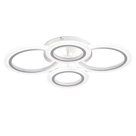 LUSTRA LED CERCURI 56W CU 4 BRATE 3 CULORI+IR 580mm x 90mm