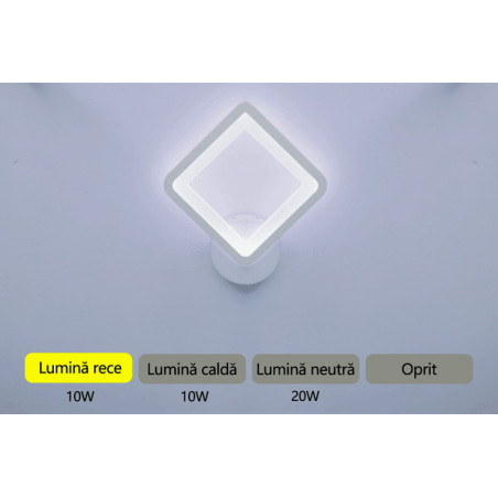 APLICA PERETE HEBE AJUSTABILA 20W/1600LM/3000K/4000K/6500K