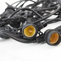 Ghirlanda luminoasa, 10m, interconectabil, E27, IP65, 10m