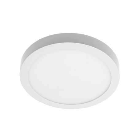 Spot LED rotund, aplicat, rama alba, 24 W