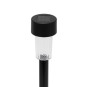 Lumină solară de grădină, plastic negru