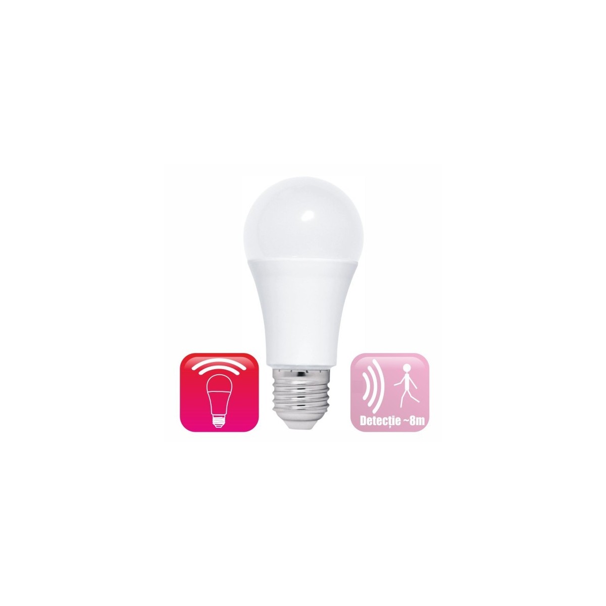 Bec LED cu senzor miscare microunde