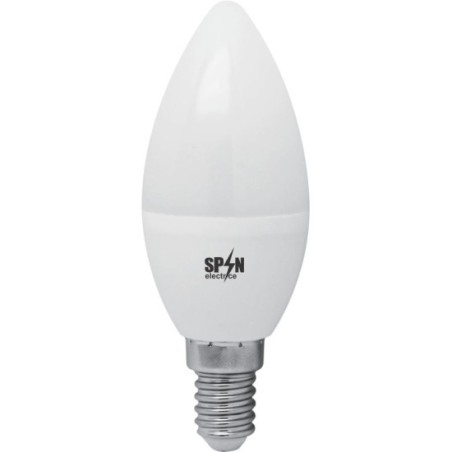 Bec Led Lumanare E14, model C37, 7W  60W, 6400K, lumina rece