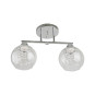 Candelabru KARA 2, LY-3323, 2xE27, transparent, crom