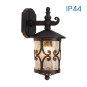 Aplica in jos de exterior 1 x E27 IP44 design sticla-crapata finisaj ruginiu