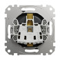Priza simpla cu impamantare, 16A, IP20, antracit, Schneider Sedna Design