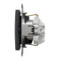 Priza simpla cu impamantare, 16A, IP20, antracit, Schneider Sedna Design