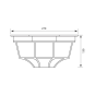 Aplica de exterior Berlin 1 x E27 IP44 design clasic finisaj negru