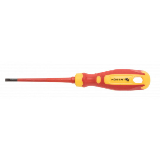 Șurubelniță cu cap plat izolată 4×100 mm, 1000 V, oțel CrMo