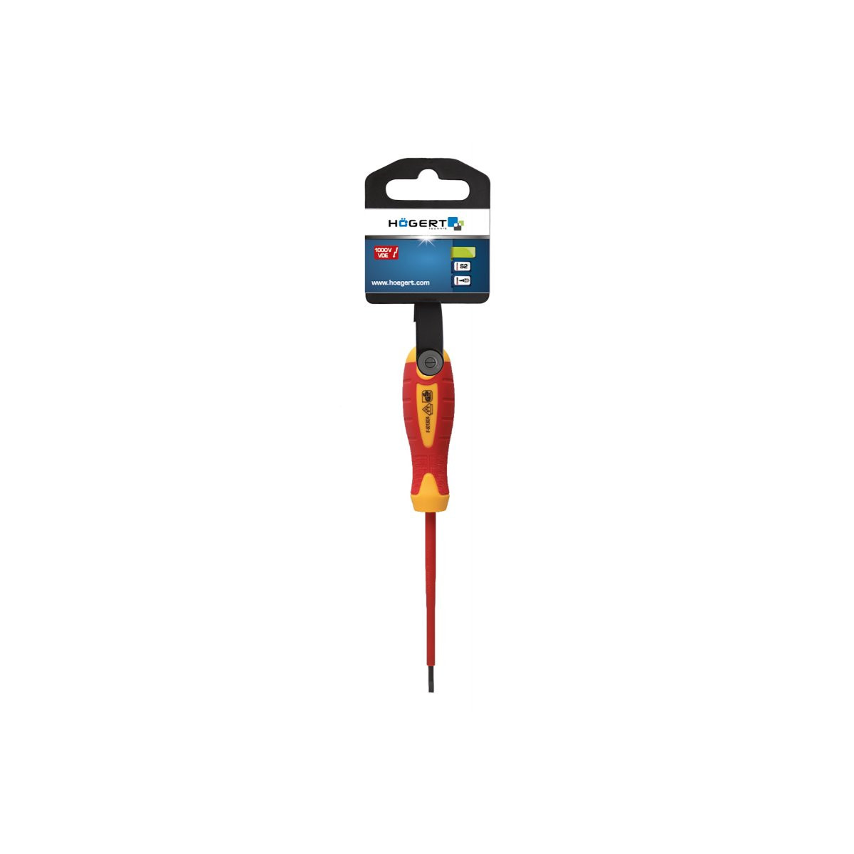 Șurubelniță cu cap plat izolată 3 x 100 mm, 1000 V, oțel S2
