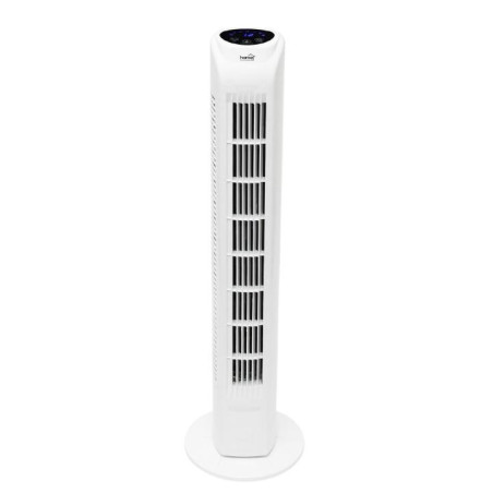 Ventilator tip stalp cu telecomanda, alb, 78 cm, 45 W