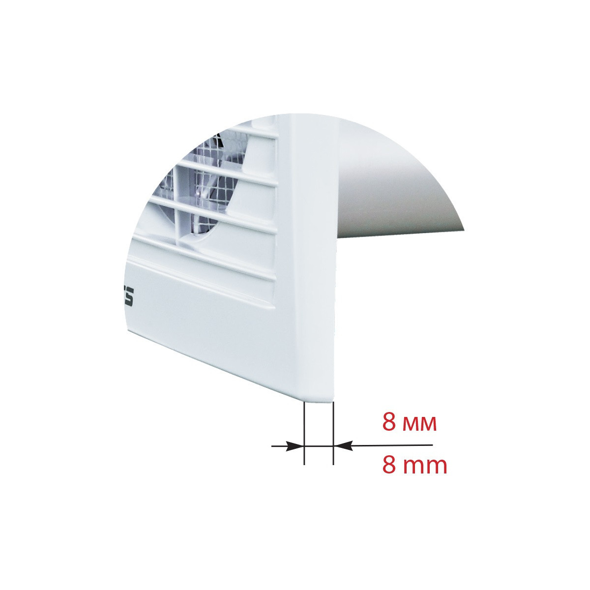 Ventilator de baie VENTS 100S, axial, cu sita anti tantari, diametru 100mm