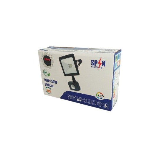 Proiector Led SMD Galaxy cu Senzor de Miscare, 10W  50W, 6000K, lumina rece