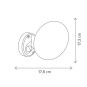 Aplica Ossett Black LED Senzor KL121015