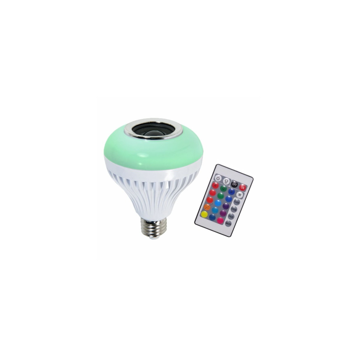 Bec led RGB cu difuzor si telecomanda 12W