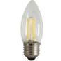 Bec Filament Lumanare E27, 4W  45W, 6500K, lumina rece, 480Lm