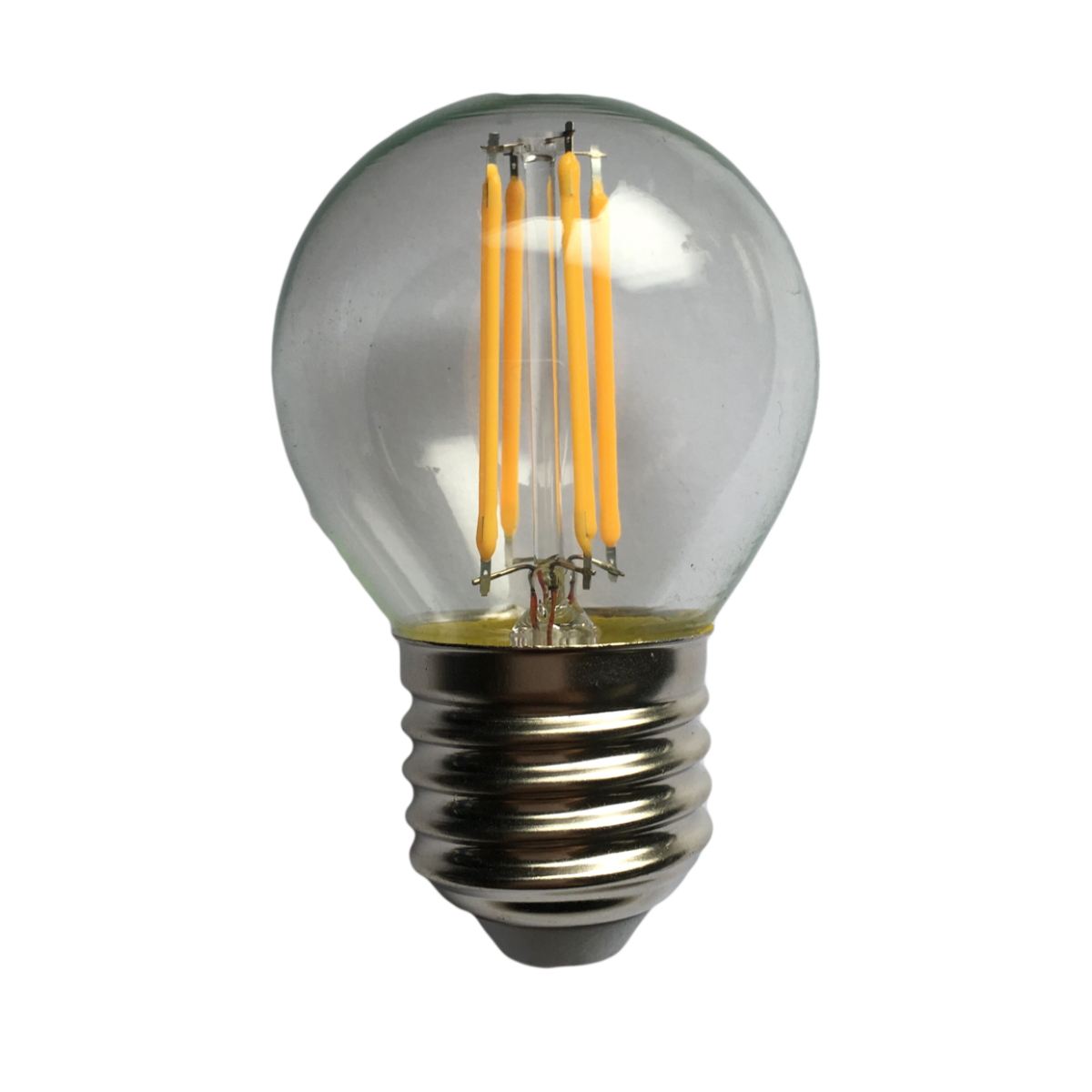 Bec Filament Sferic E27, 4W  45W, 3000K, lumina calda