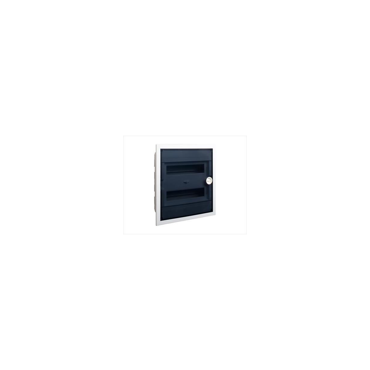 Cofret din plastic, IP40, montaj ST , usa transp, 2x12 module