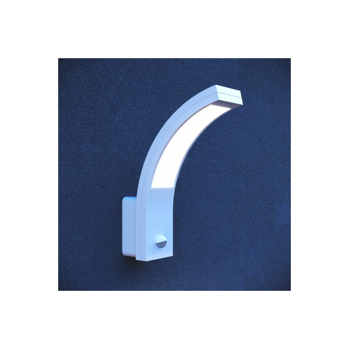 Corp de iluminat LED pentru fațadă PARIS cu senzor de mișcare, 10 W, 900 lm, 4000K, IP54, alb