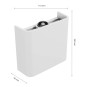 Lampă de perete exterioară Lunarix 1 albă IP54