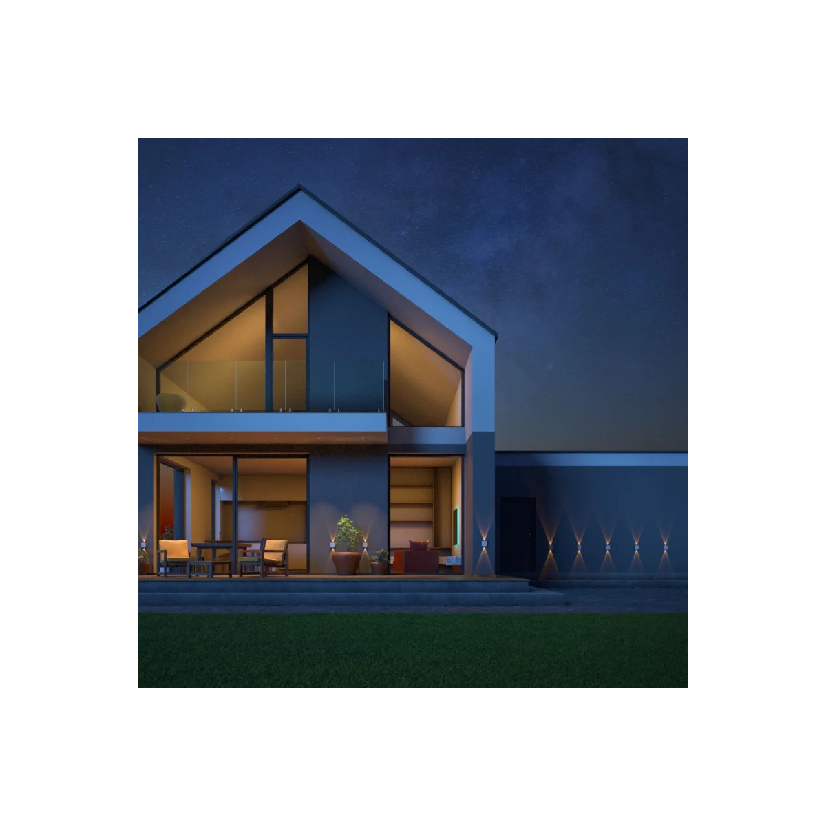 Corp exterior aparent arhitectural/ grădină LUNARIX CCT 2W IP54