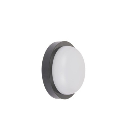 Aplica LED de exterior Rotunda Neagra Ø235, 18W 150W, 4000K, lumina neutra, cu protectie IP65