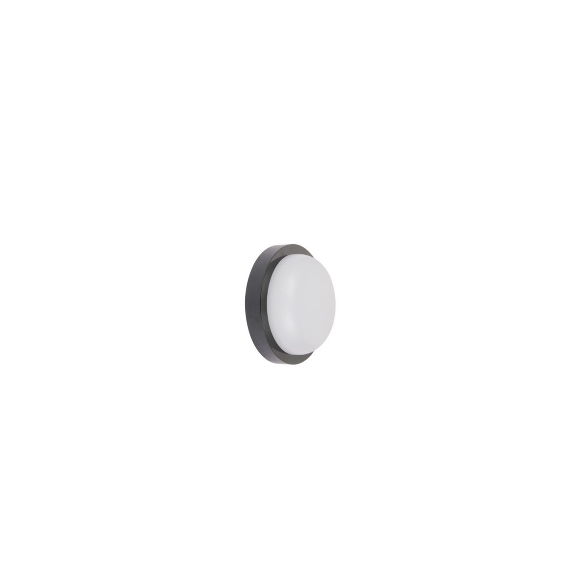 Aplica LED de exterior Rotunda Neagra Ø235, 18W 150W, 4000K, lumina neutra, cu protectie IP65