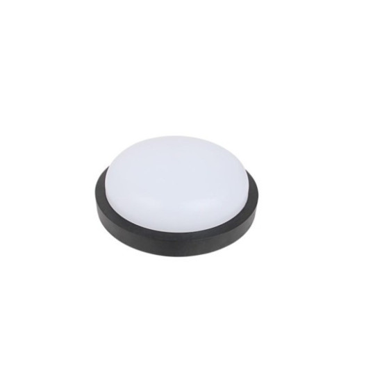 Aplica LED de exterior Rotunda Neagra Ø235, 18W 150W, 4000K, lumina neutra, cu protectie IP65