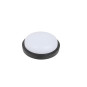 Aplica LED de exterior Rotunda Neagra Ø235, 18W 150W, 4000K, lumina neutra, cu protectie IP65