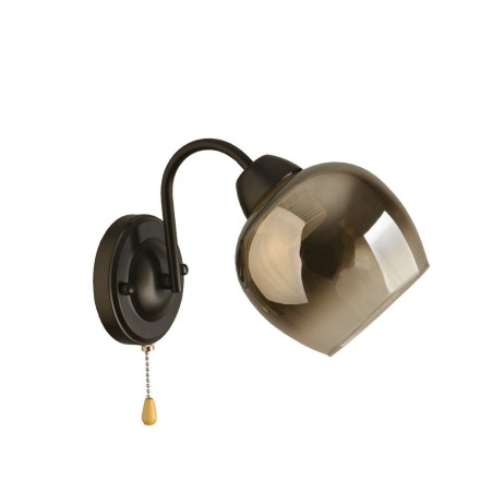 Aplica Kano KL101044, 1xE27, cu intrerupator, neagra+fumurie, IP20, Klausen