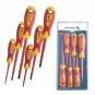 Set de șurubelnițe izolate, 6 piese, 1000 V, oțel S2