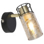 Aplica Ideal KL161000, 1 x E14, negru / bronz + fumuriu, modern