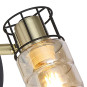 Aplica Ideal KL161000, 1 x E14, negru / bronz + fumuriu, modern